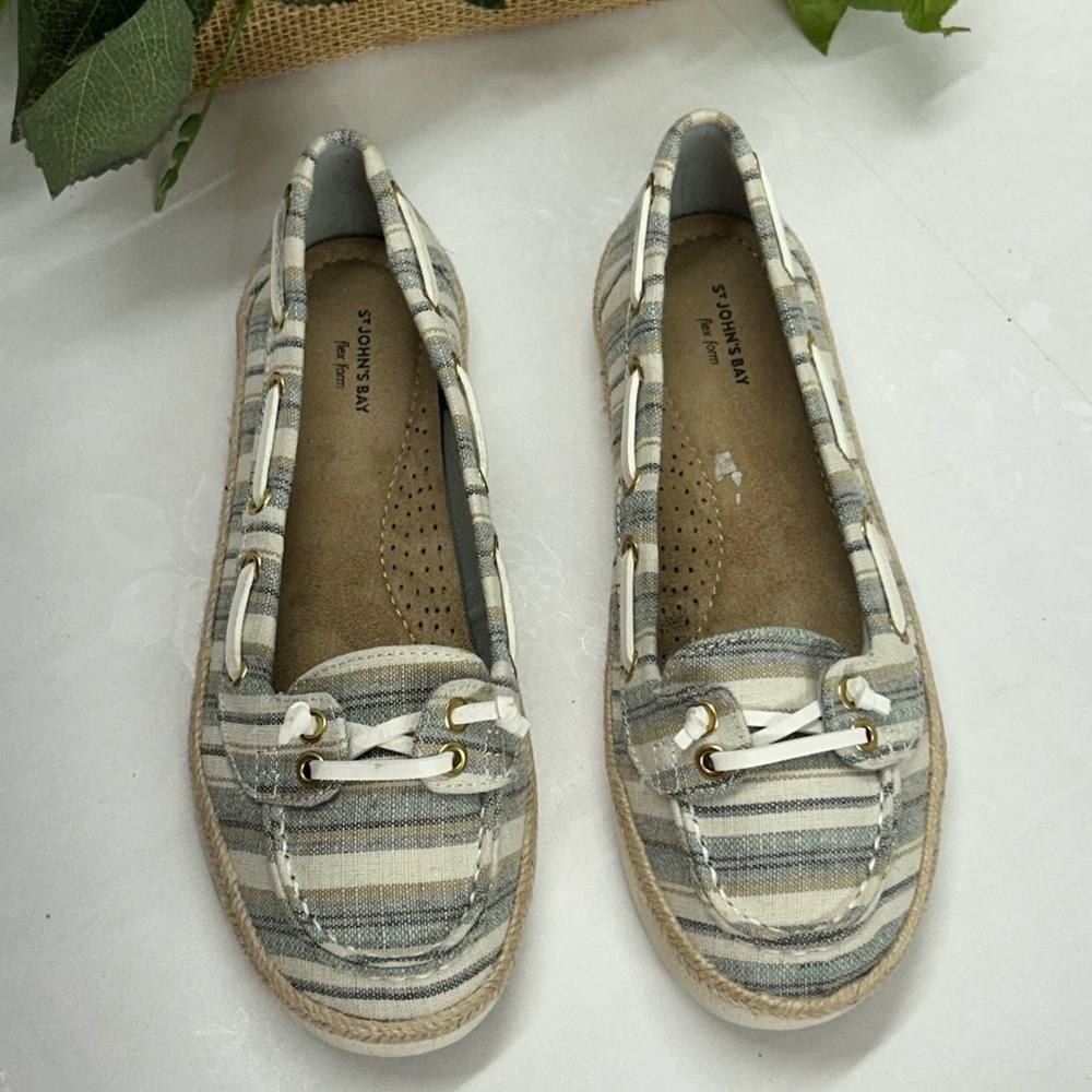 Striped Women's Loafers